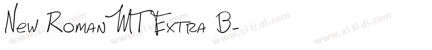 New Roman MT Extra B字体转换